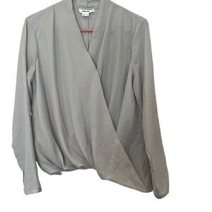 Helmut Lang Gray long sleeve blouse Sz. S